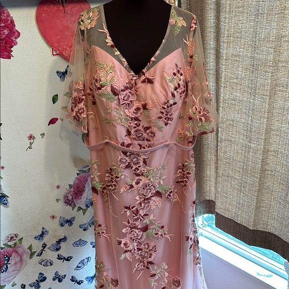 JJs House Dresses & Skirts - NWDT J.J.’s House, romantic pink embroidered special occasion dress. Size 2X.